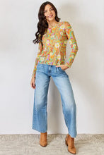 Load image into Gallery viewer, Groovy Swirl Long Sleeve Mesh Top