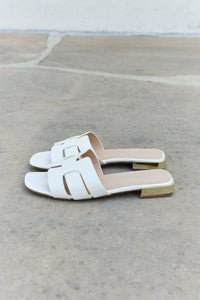 Walk It Out Slide Sandals in Icy White