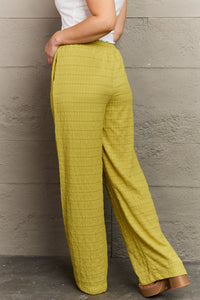 Dainty Delights Textured High Waisted Pants