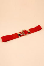 Load image into Gallery viewer, Circle Shape Buckle Zinc Alloy Buckle PU Leather Belt
