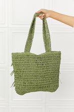Load image into Gallery viewer, Fame The Last Straw Fringe Straw Tote Bag