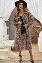 Load image into Gallery viewer, Animal Print Long Sleeve Open Front Cardigan