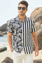 Load image into Gallery viewer, Striped Animal Short Sleeve Shirt