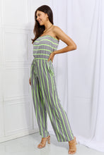 Load image into Gallery viewer, Pop Of Color Sleeveless Striped Jumpsuit