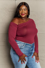 Load image into Gallery viewer, Fall For You Asymetrical Neck Long Sleeve Top