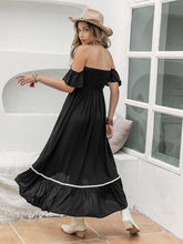 Load image into Gallery viewer, High-Low Off-Shoulder Dress