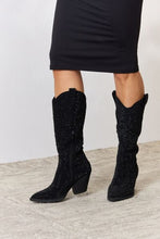 Load image into Gallery viewer, Go Girl Rhinestone Knee High Cowboy Boots