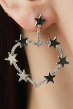 Load image into Gallery viewer, Star Zircon Heart-Shaped Earrings