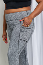 Load image into Gallery viewer, Heathered Wide Waistband Yoga Leggings