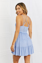 Load image into Gallery viewer, Cross My Heart Lace Cami in Blue