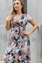 Load image into Gallery viewer, Give Me Roses Full Size Floral Maxi Wrap Dress