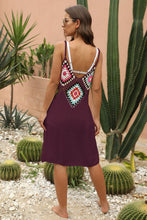 Load image into Gallery viewer, Siesta Key Openwork Sleeveless Embroidery Dress