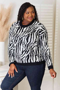 Zebra Print Sweater