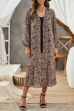 Load image into Gallery viewer, Animal Print Long Sleeve Open Front Cardigan