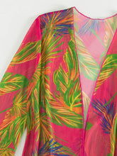 Load image into Gallery viewer, Botanical Print Tube Top, Swim Bottoms, and Cover Up Set