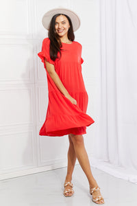 Tulip Fields Tiered Midi Dress