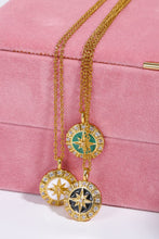 Load image into Gallery viewer, Zircon Decor North Star Pendant Copper Necklace