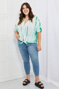 Beachy Keen Full Size Tie-Dye Top