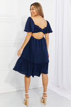 Load image into Gallery viewer, Let&#39;s Laugh Smocked Bow-Look Back Dress