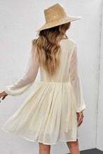 Load image into Gallery viewer, Floral Mesh Sleeve Lined Dress