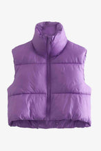 Load image into Gallery viewer, Zip-Up Drawstring Puffer Vest