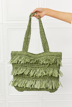 Load image into Gallery viewer, Fame The Last Straw Fringe Straw Tote Bag