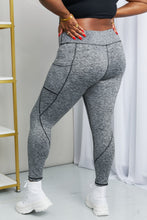 Load image into Gallery viewer, Heathered Wide Waistband Yoga Leggings