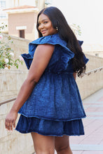 Load image into Gallery viewer, The Right Track Short Flutter Sleeve Mini Dress