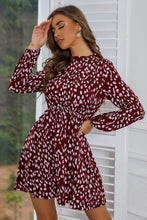 Load image into Gallery viewer, Monica Mock Neck Long Sleeve Printed Dress