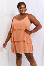 Load image into Gallery viewer, By The River  Cascade Ruffle Style Cami Dress in Sherbet